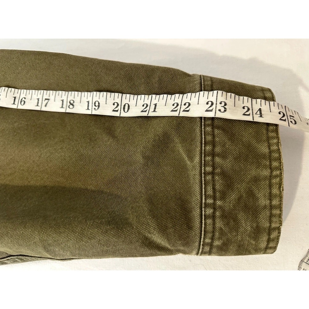 VTG Eddie Bauer Canvas Cotton Field Barn Chore Jacket Mens XL Green - Picture 8 of 10